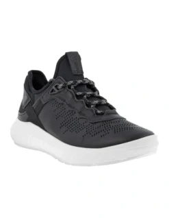 ECCO ATH-1 Elastic Lace Sneaker In Black