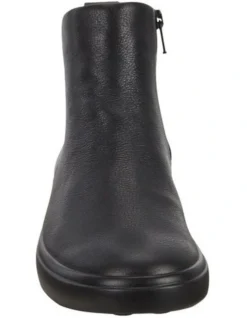 ECCO Soft 7 Wedge Side-Zip Boots In Black -Ecco 924468400 4 720x928