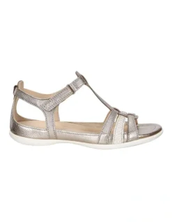 ECCO Flash T-Strap Sandal In Silver -Ecco 924508090 6 720x928
