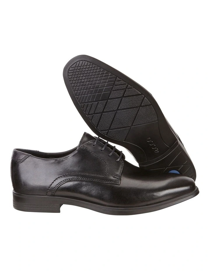 ECCO Melbourne Lace-Up Derby Shoes In Black 5 ECCO Melbourne Lace-Up Derby Shoes In Black - Image 3