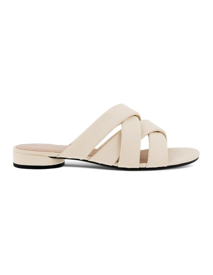 ECCO Flat II Womens Sandal In Cream 3 ECCO Flat II Womens Sandal In Cream
