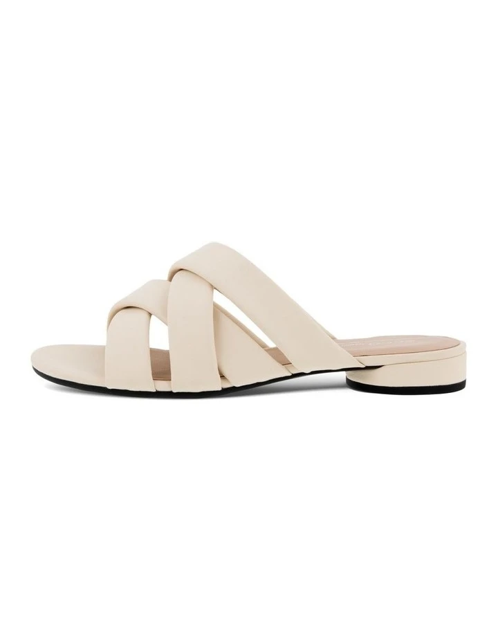 ECCO Flat II Womens Sandal In Cream 4 ECCO Flat II Womens Sandal In Cream - Image 2