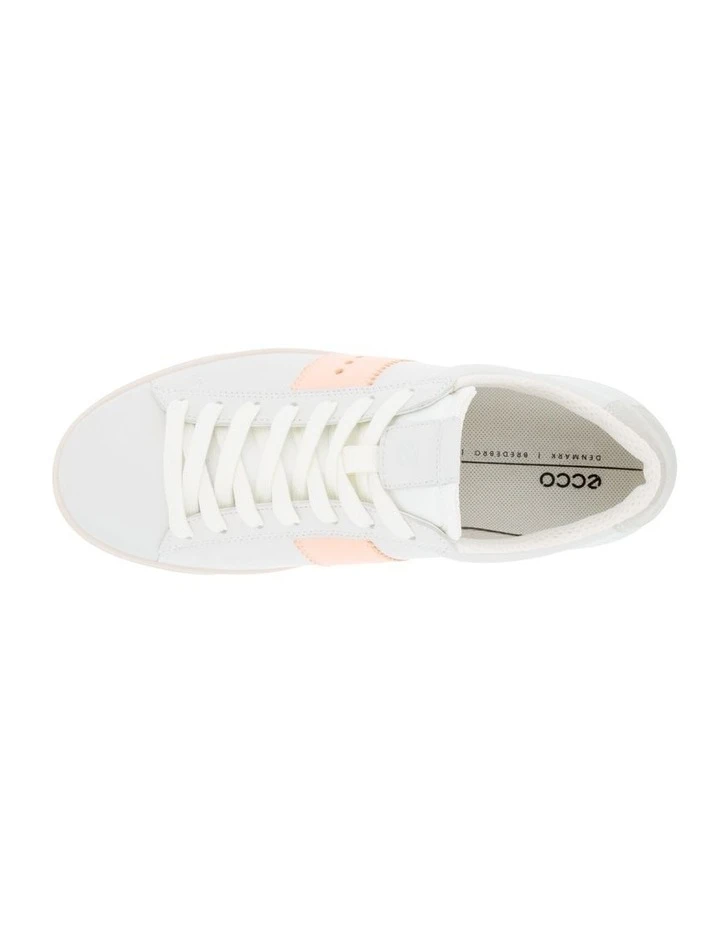 ECCO Street Lite Womens Sneaker In White/Pink 5 ECCO Street Lite Womens Sneaker In White/Pink - Image 3